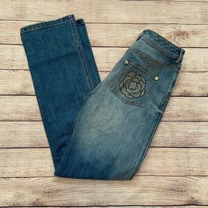 St. John Jeans with rose pockets 4